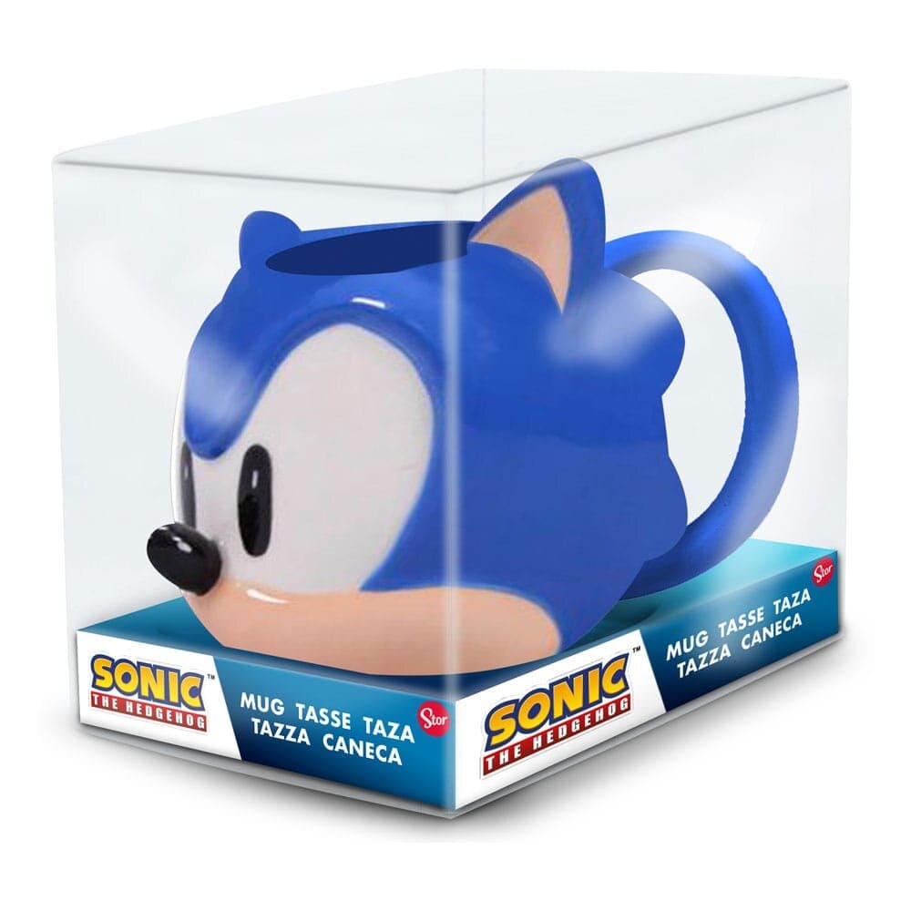 Sonic The Hedgehog - Porcelænskrus 3D 385 ml