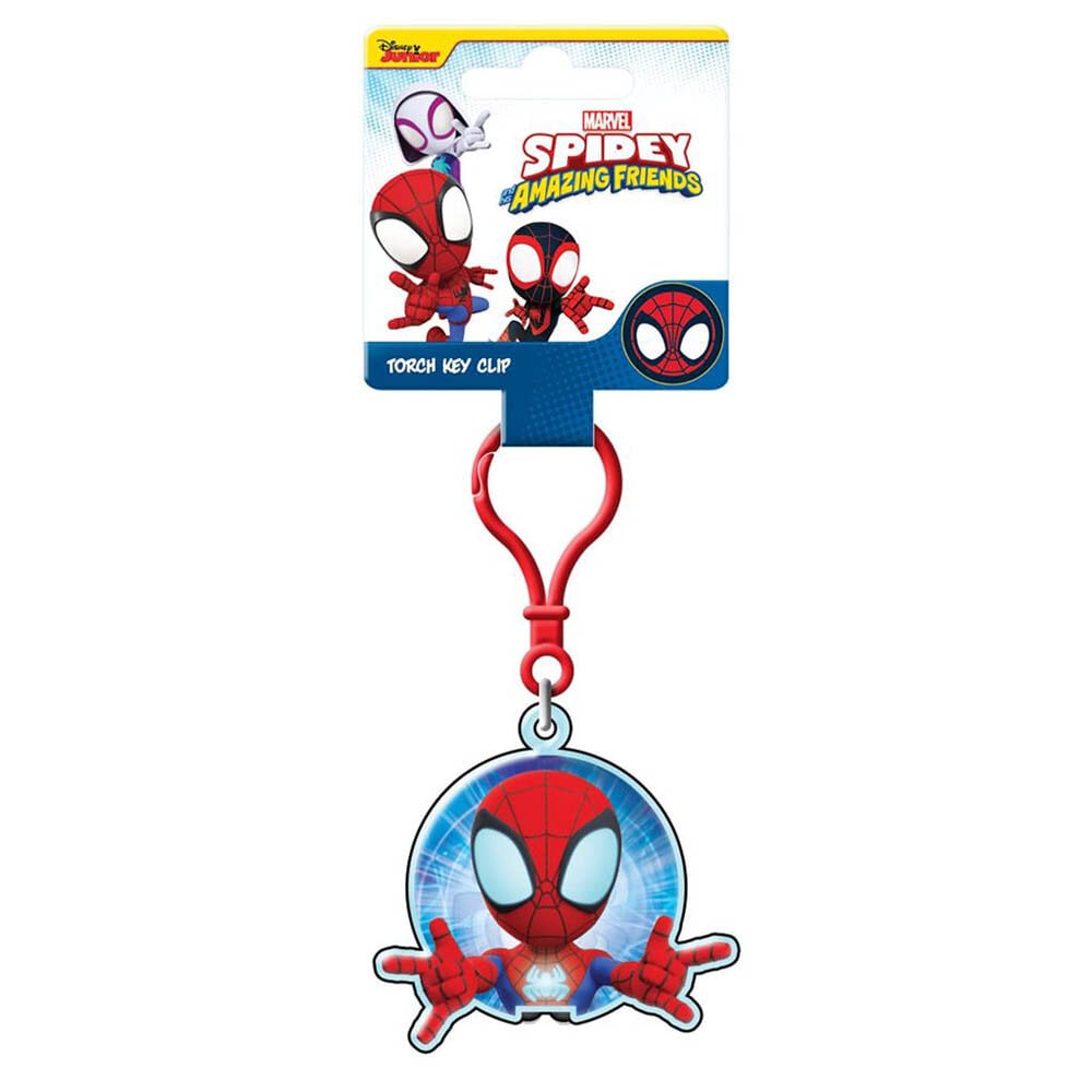 Spidey Nøglering & Lommelygte