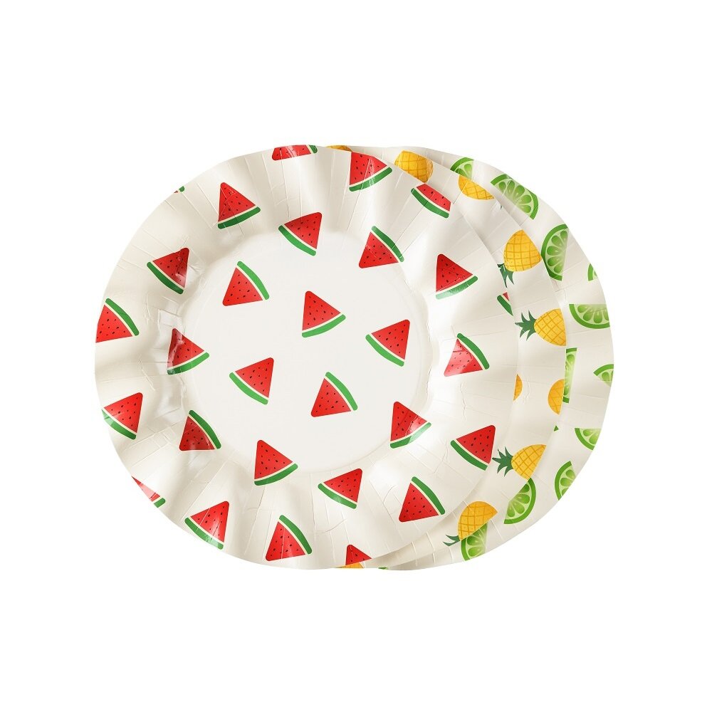 Tallerkener Sommerfrugter 6 stk