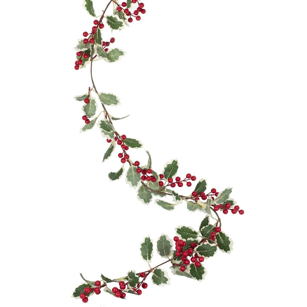 Blomstergirlande Jernurt med røde bær 180 cm