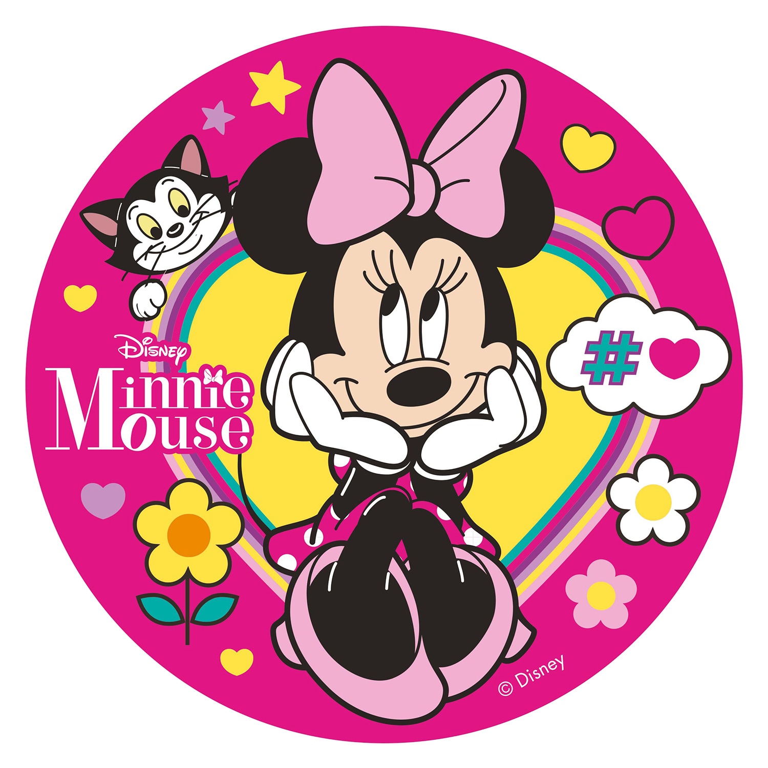 Kageprint Minnie Mouse - Vaffelpapir 20 cm