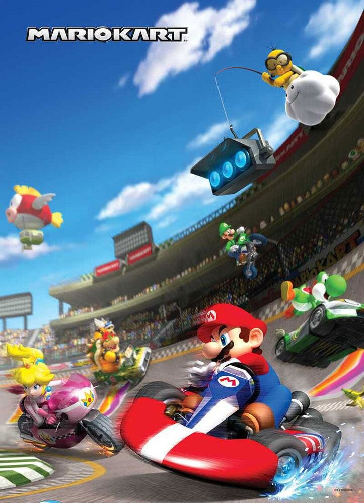 Super Mario Bros, Puslespil Mario Kart Race 1000 brikker