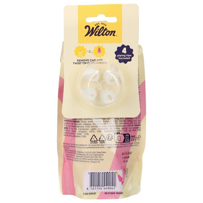 Wilton Lyserød Glasur 212 gram