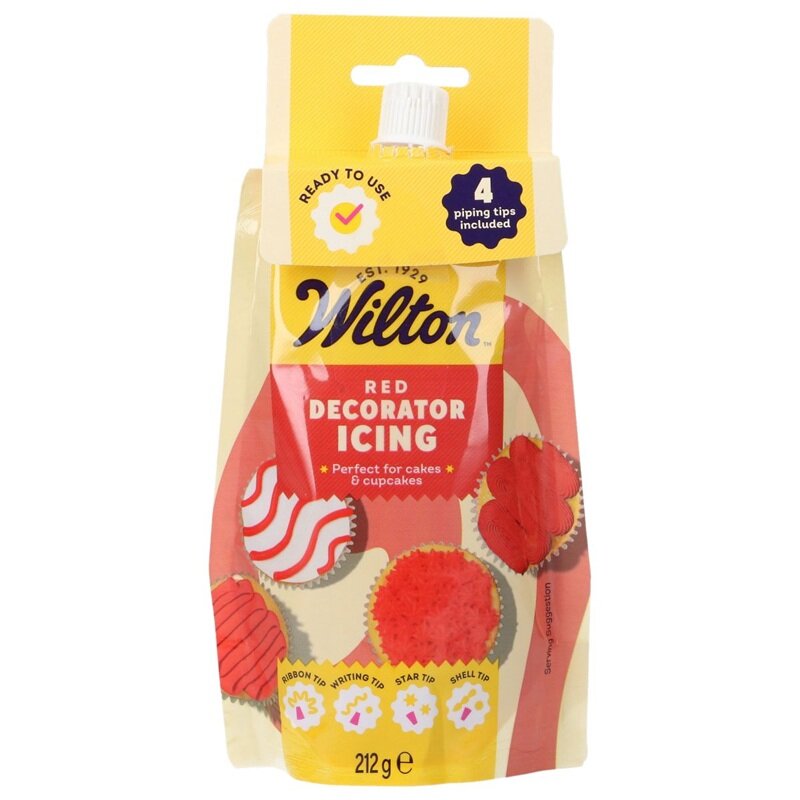 Wilton Rød Glasur 212 gram