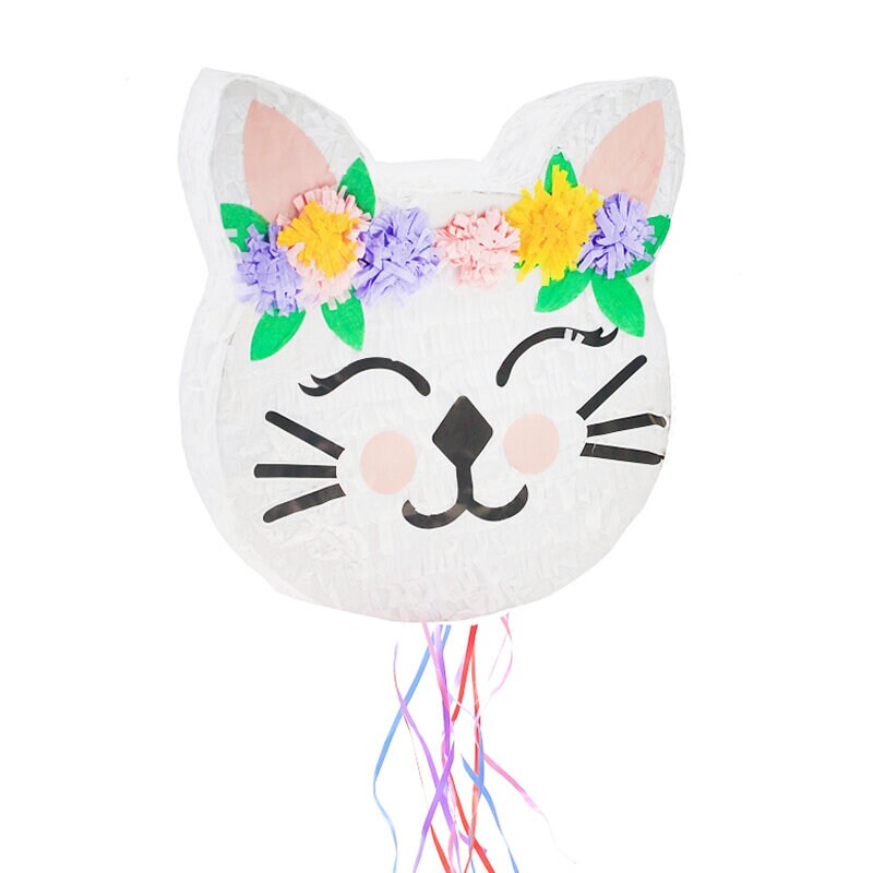 Pinata - Kat med blomster 35 cm