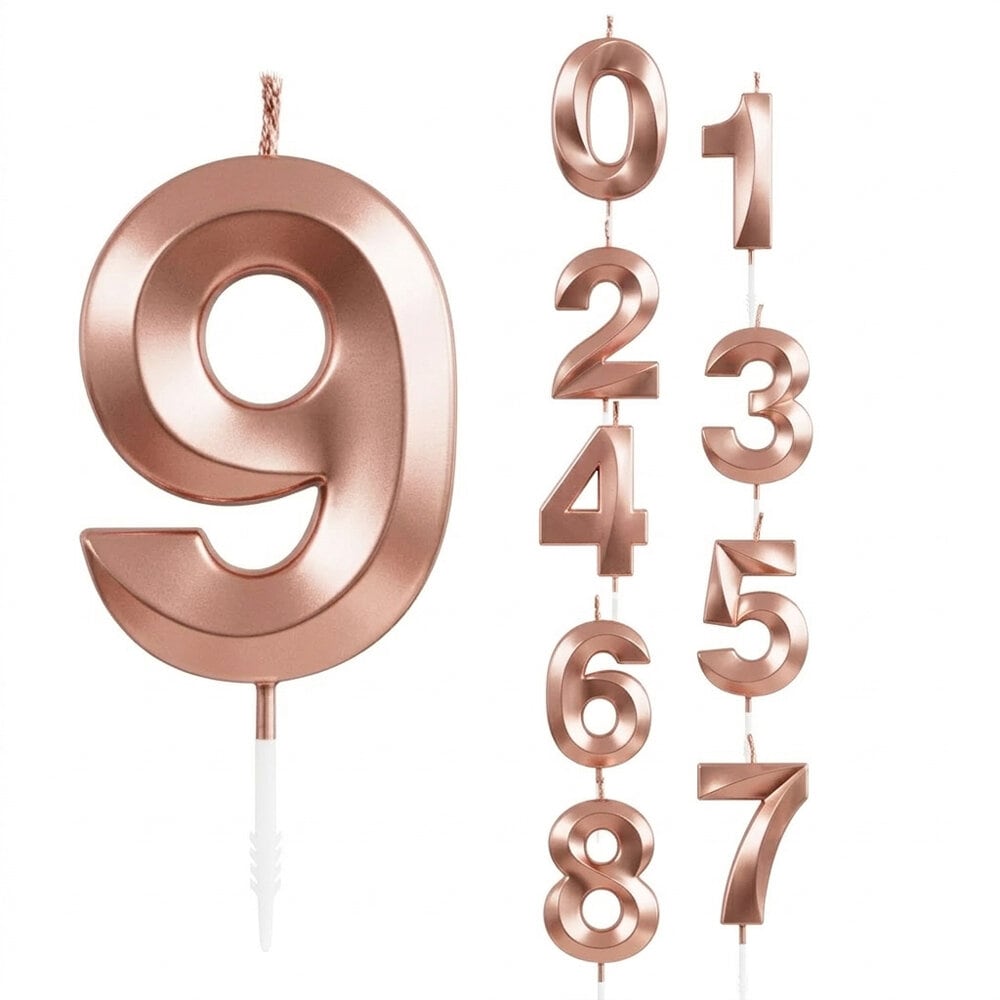 Tallys rosaguld metallic 0-9