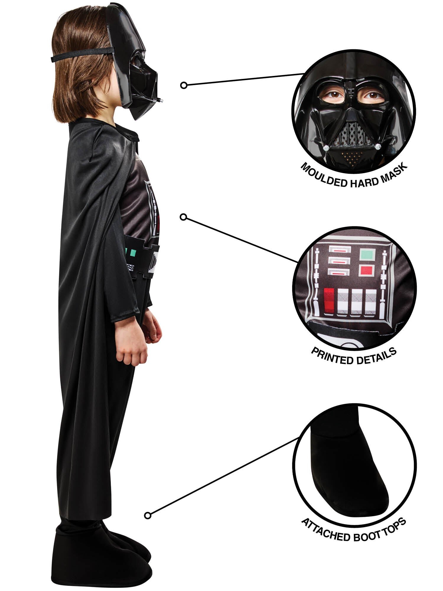 Darth Vader Kostume 11-13 år (142-154 cm)