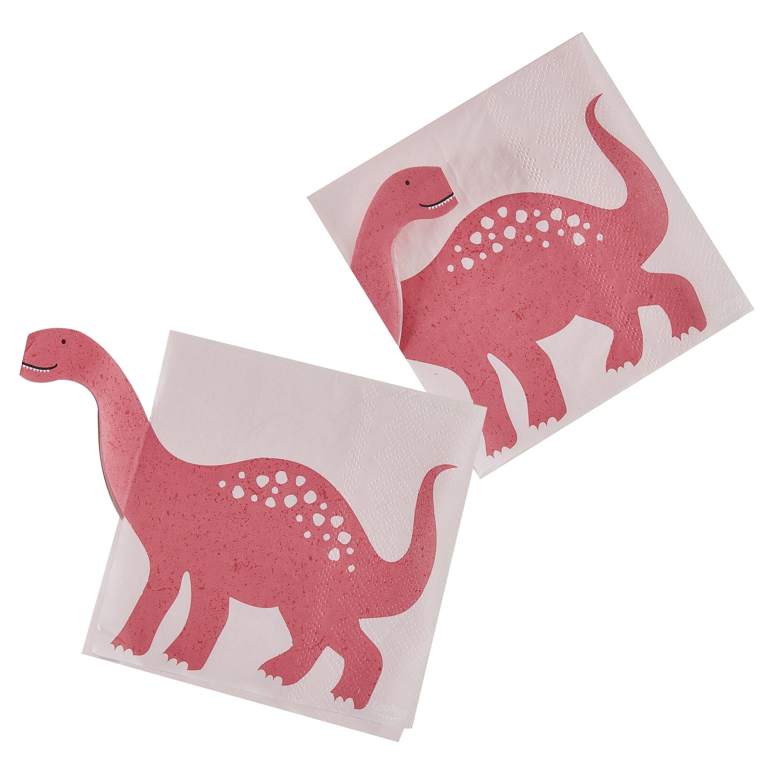Dinosaur Roar Pink - Servietter 16 stk