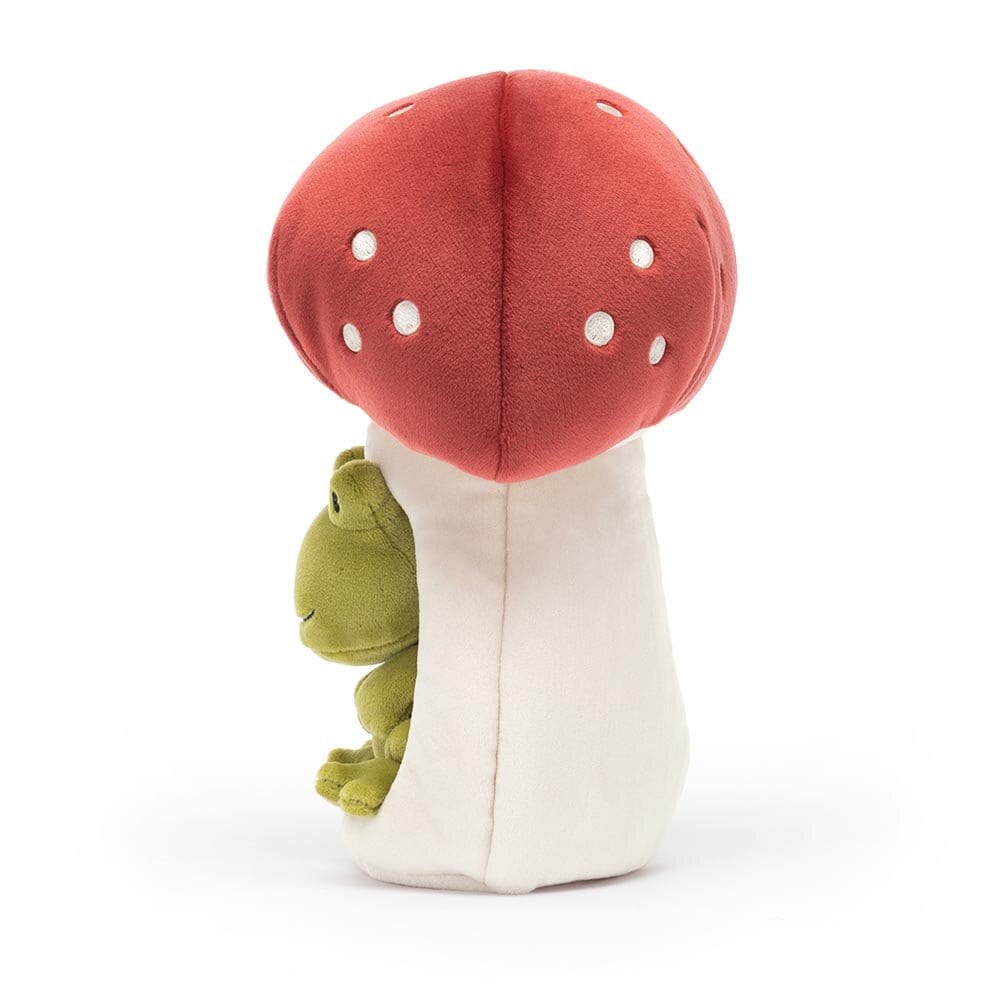 Jellycat - Frø i svampehus 21 cm