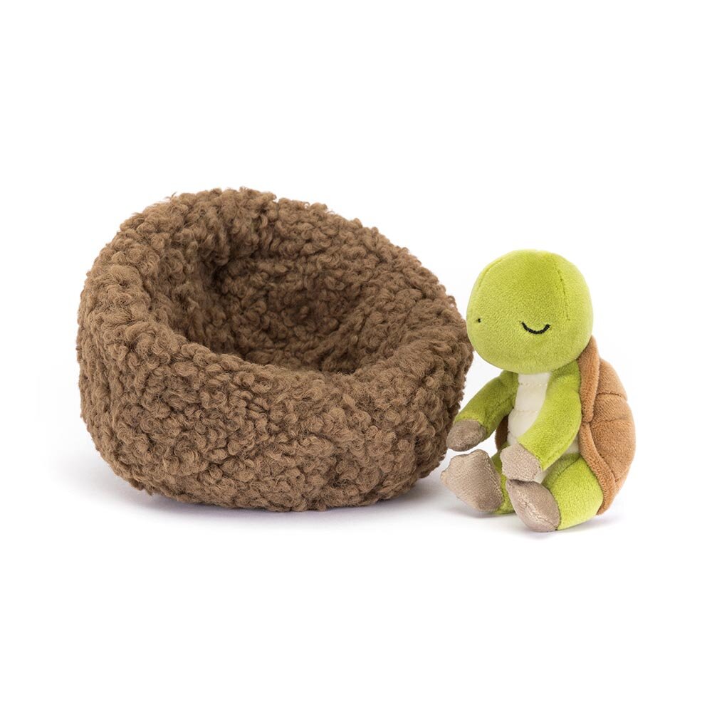Jellycat - Skildpadde i rede 13 cm