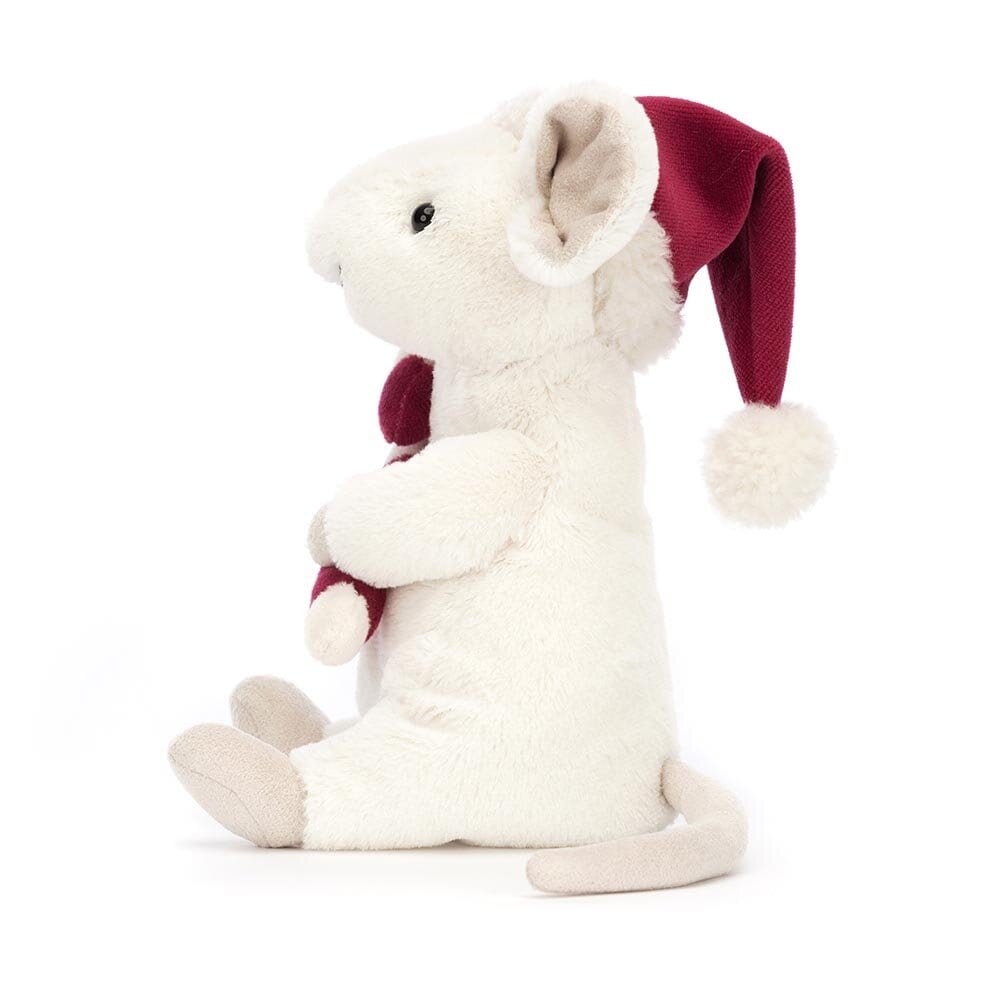 Jellycat - Merry Mouse med candycane 18 cm