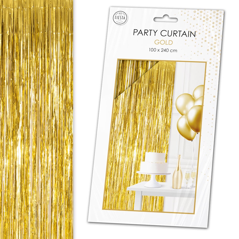 Backdrop Glimmerforhæng Guld 100 x 240 cm