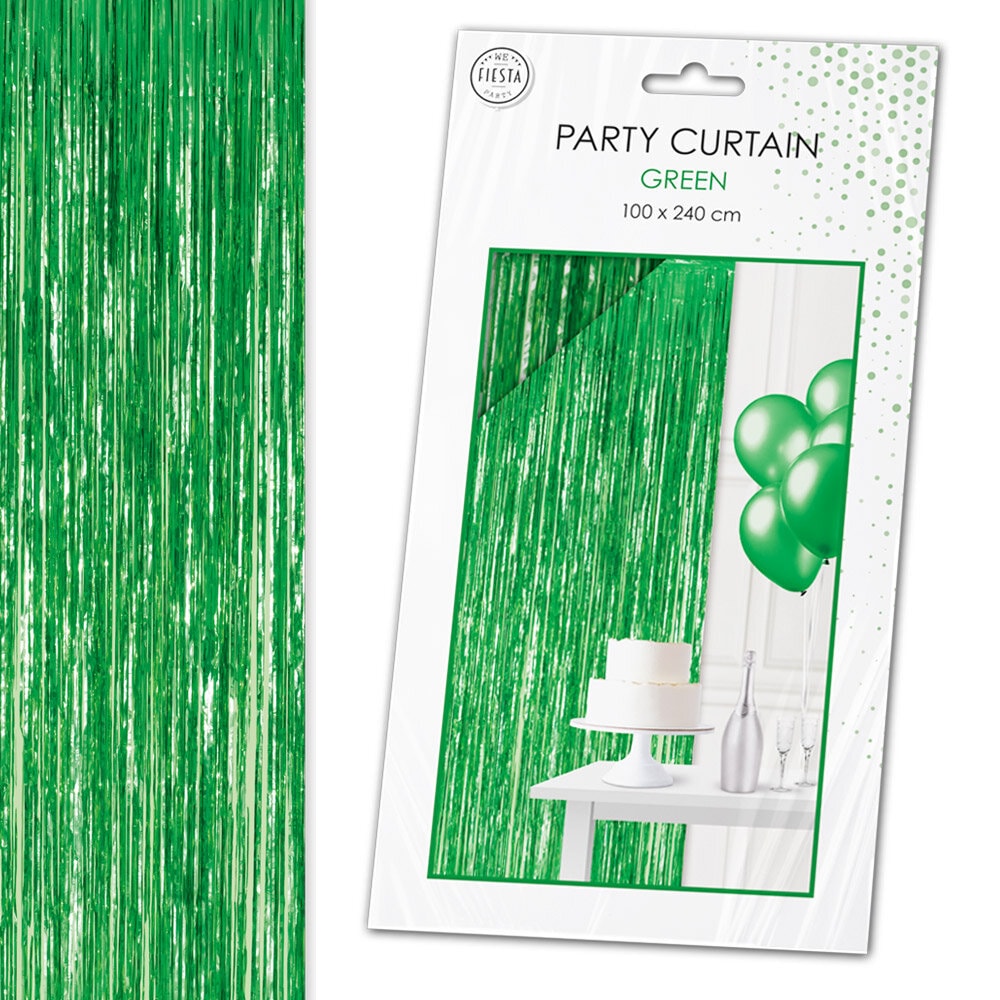 Backdrop Glimmerforhæng Grønt 100 x 240 cm