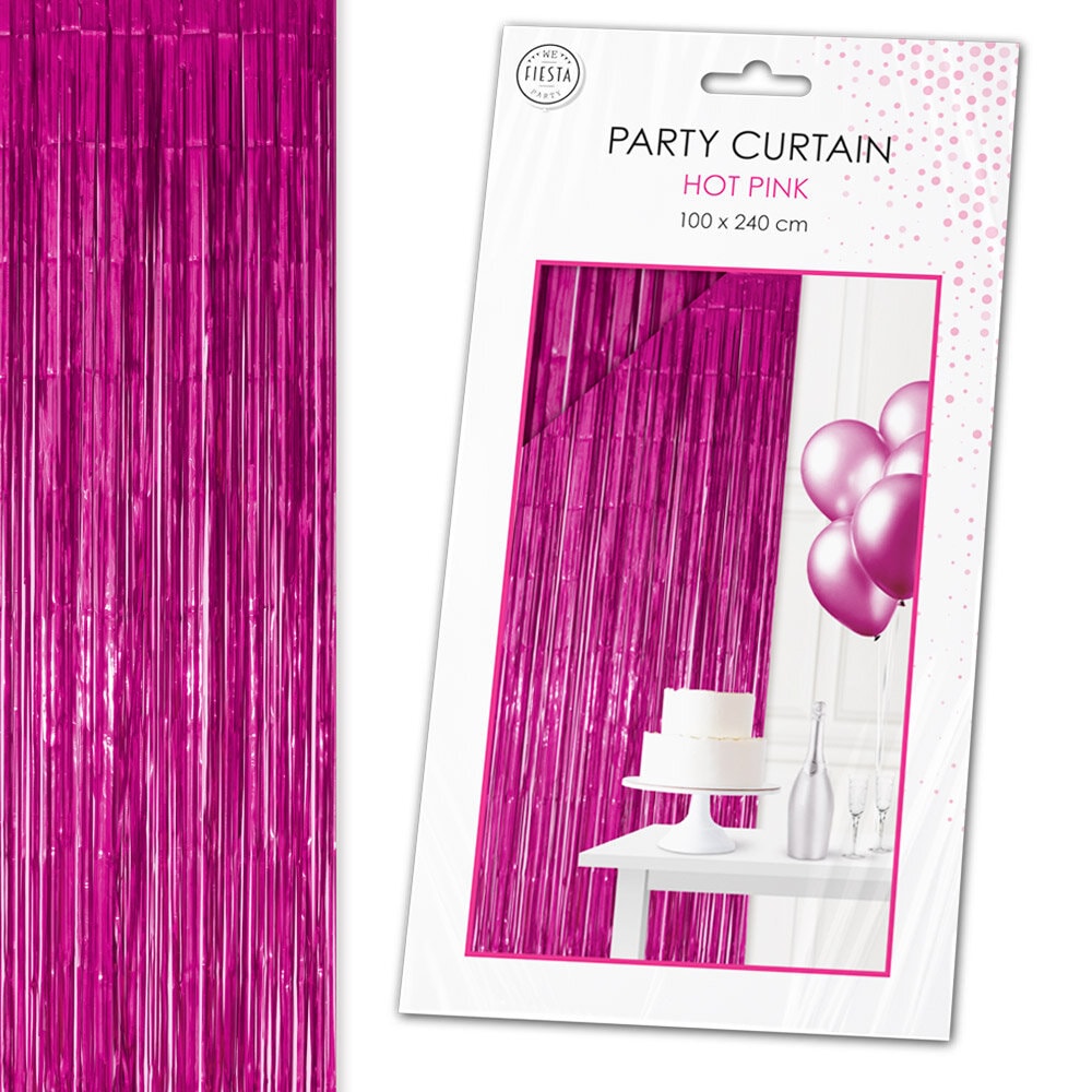 Backdrop Glimmerforhæng Mørkerosa 100 x 240 cm