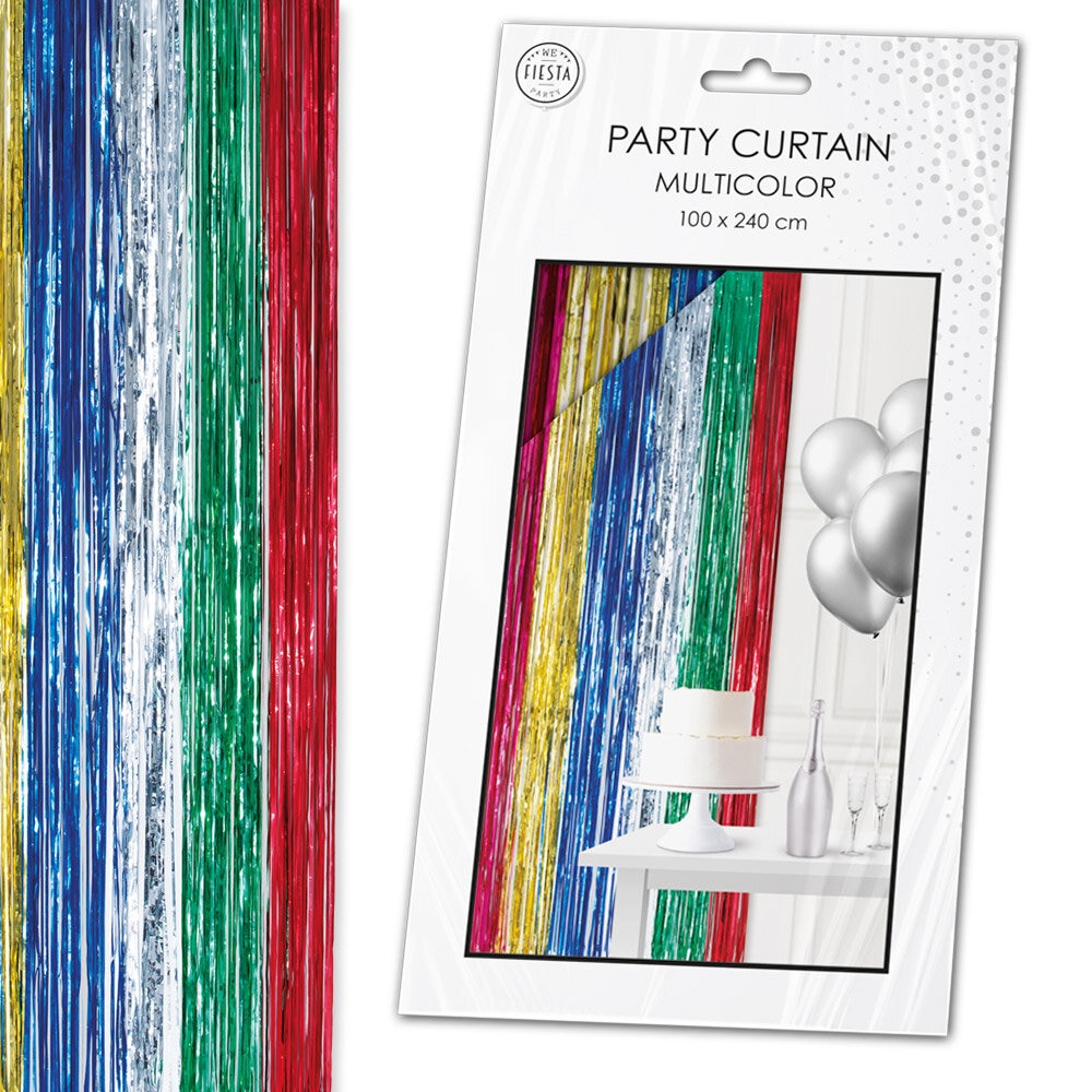 Backdrop Glimmerforhæng Flerfarvet 100 x 240 cm