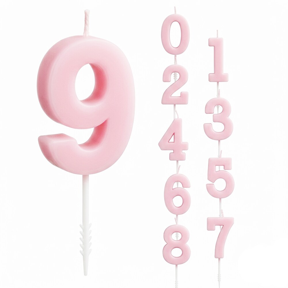 Tallys pastellyserød 0-9