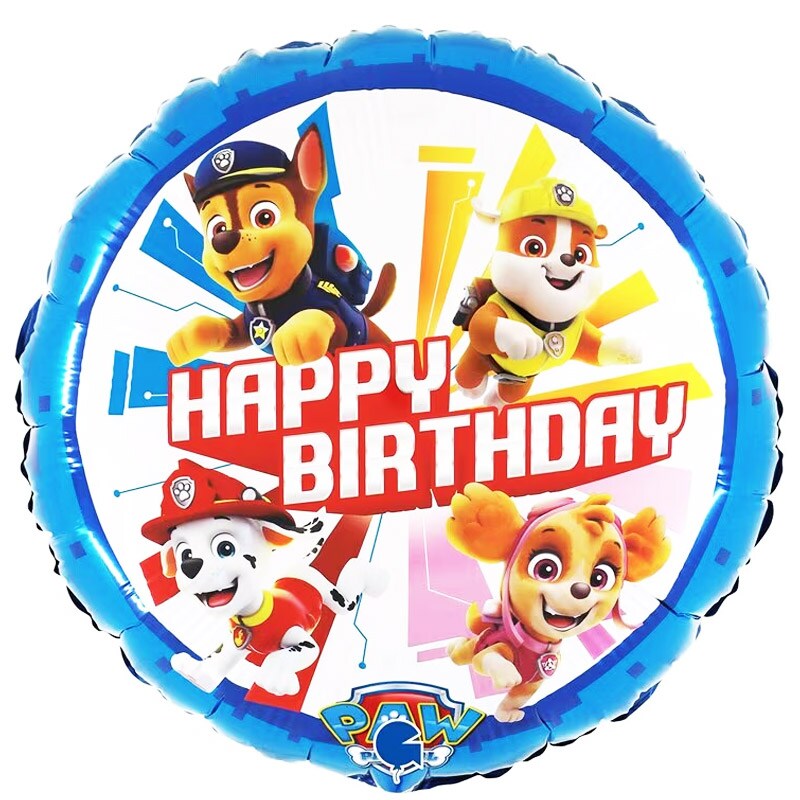 Paw Patrol - Folieballon Happy Birthday 46 cm