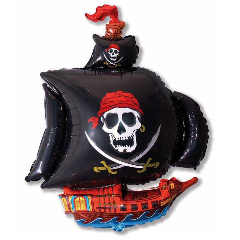 Piratsskib Folieballon 103 x 78 cm