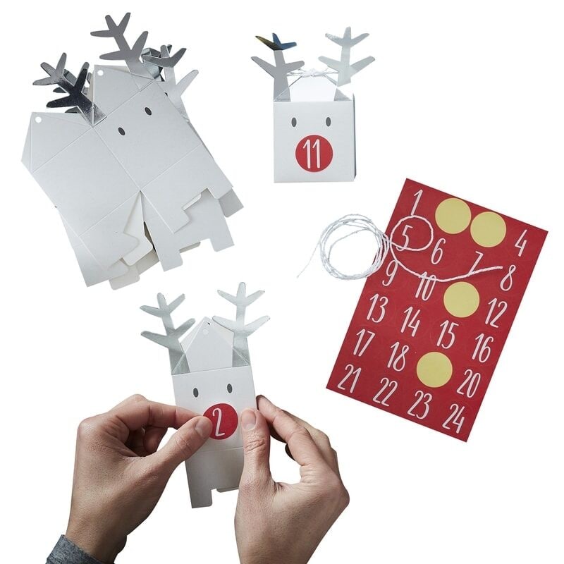 DIY Adventskalender - Rensdyr i pap
