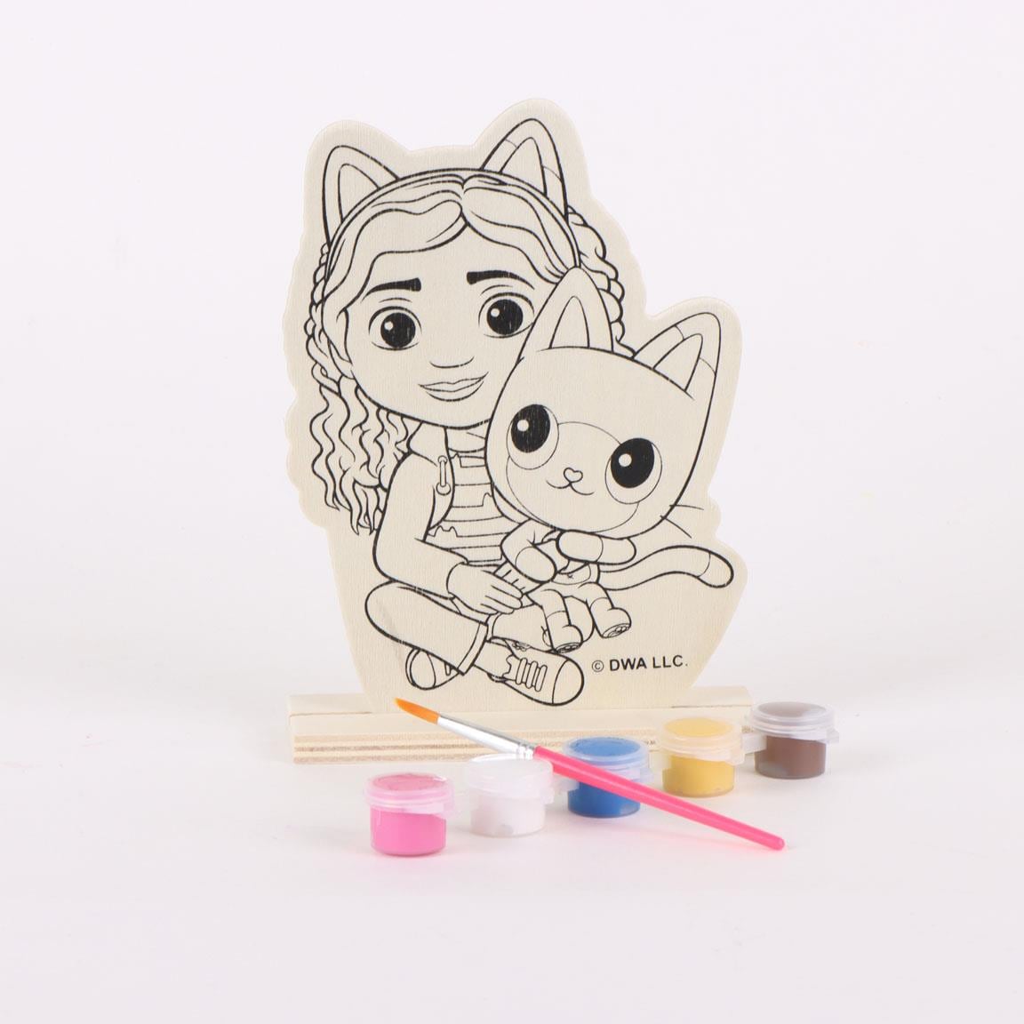 Gabby's Dollhouse - Træfigur til at male