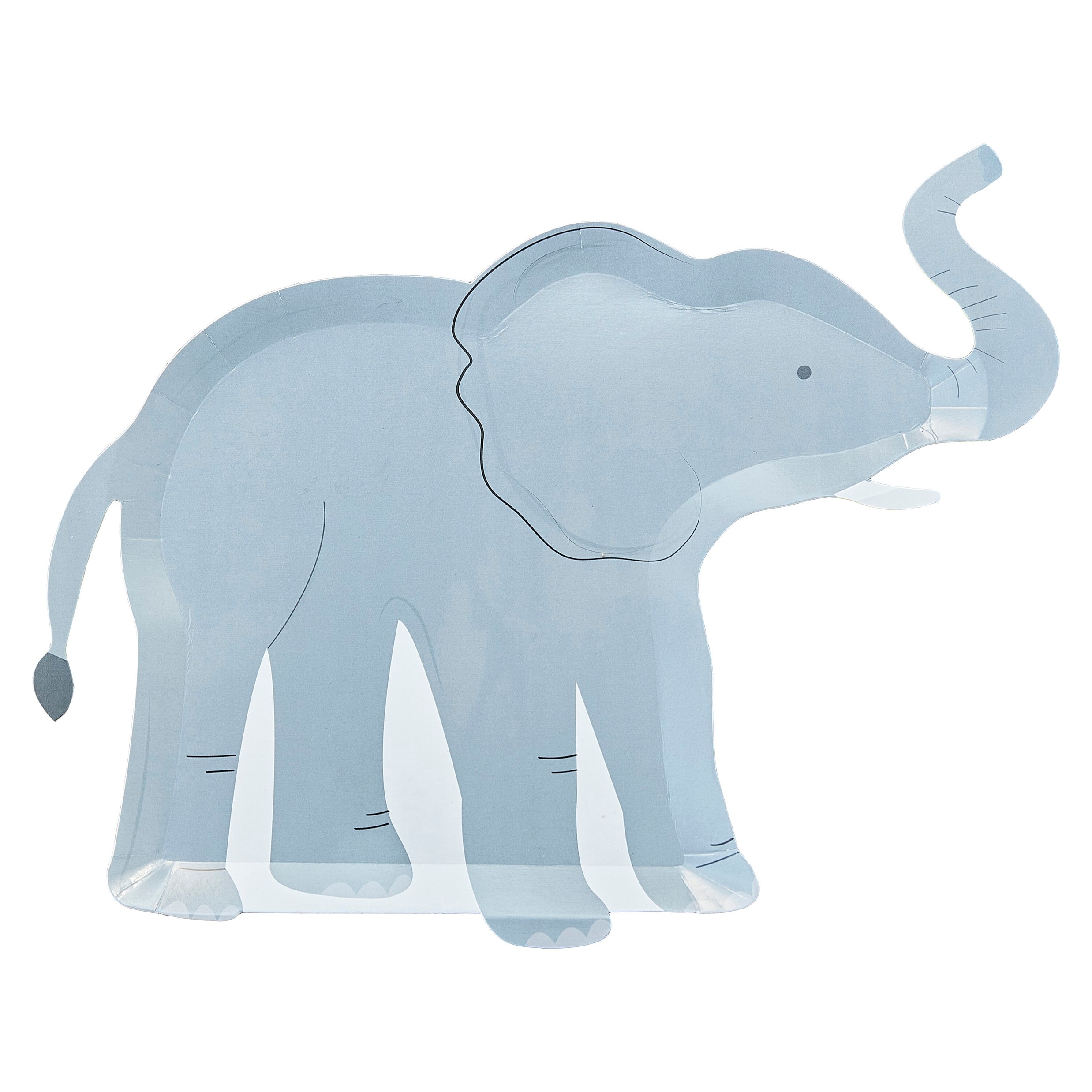 Let´s Go Wild Tallerkner, Elefant 8 stk