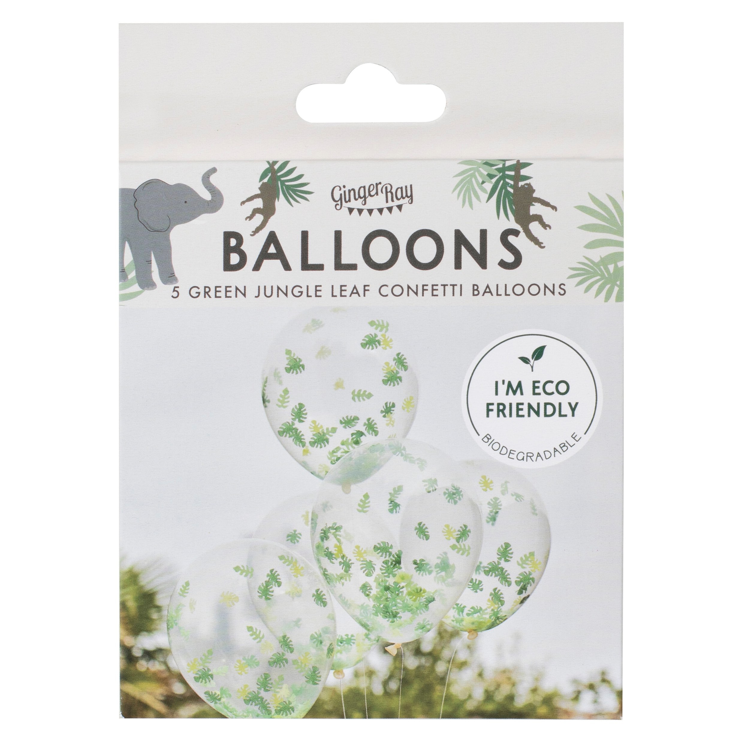 Let´s Go Wild, Balloner med konfetti 5-pack