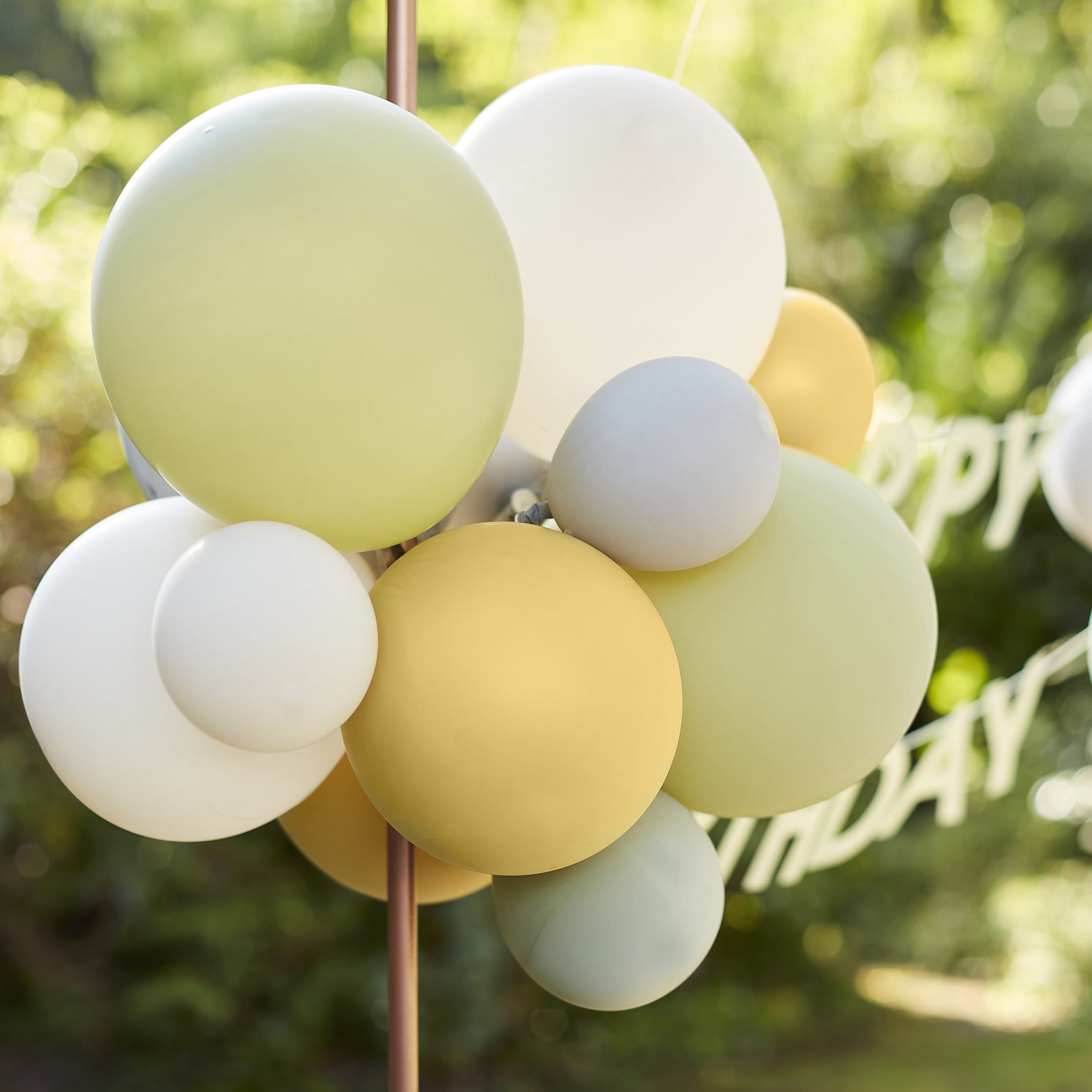 Let´s Go Wild, Happy Birthday guirlande med balloner