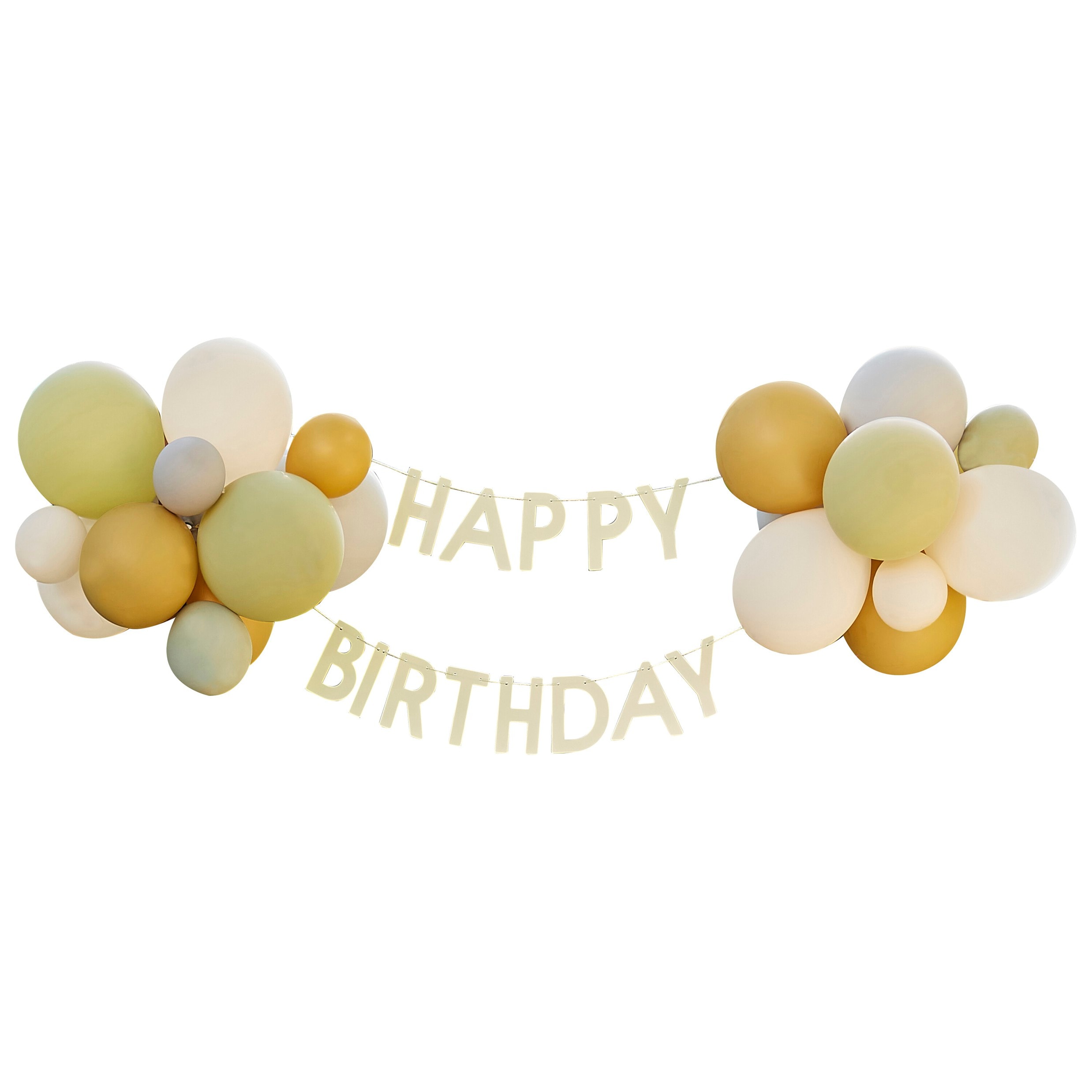 Let´s Go Wild, Happy Birthday guirlande med balloner