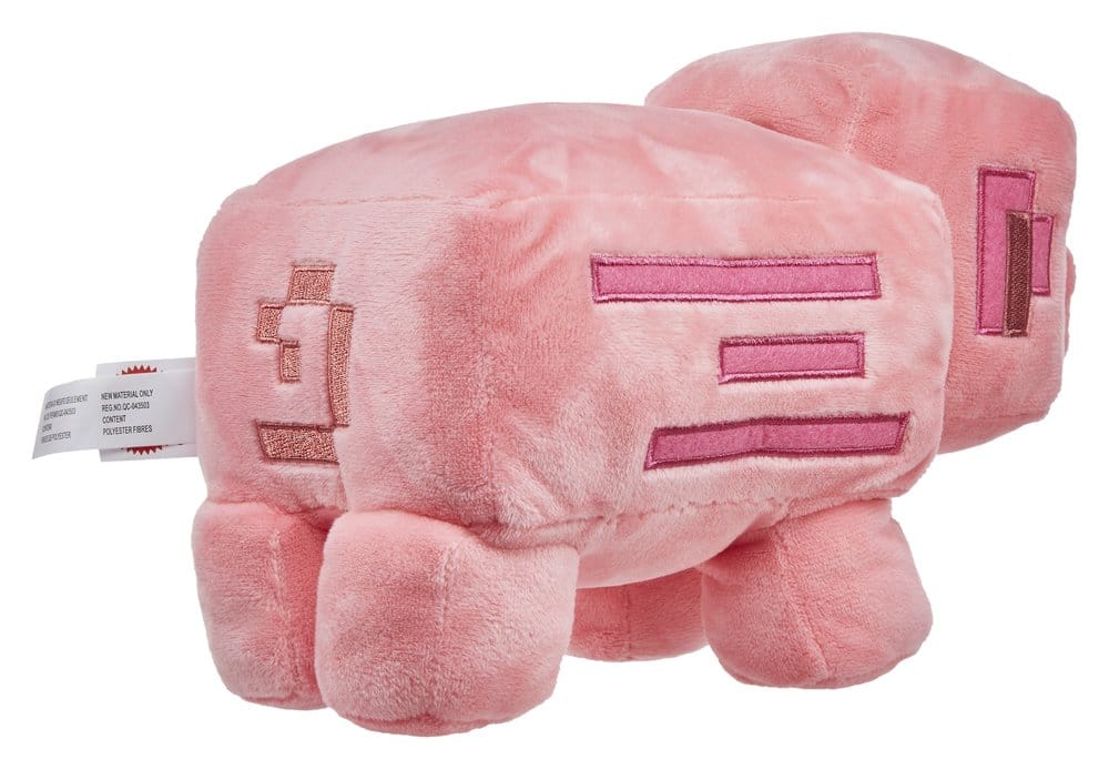Minecraft Bamse Lyserød Gris 20 cm