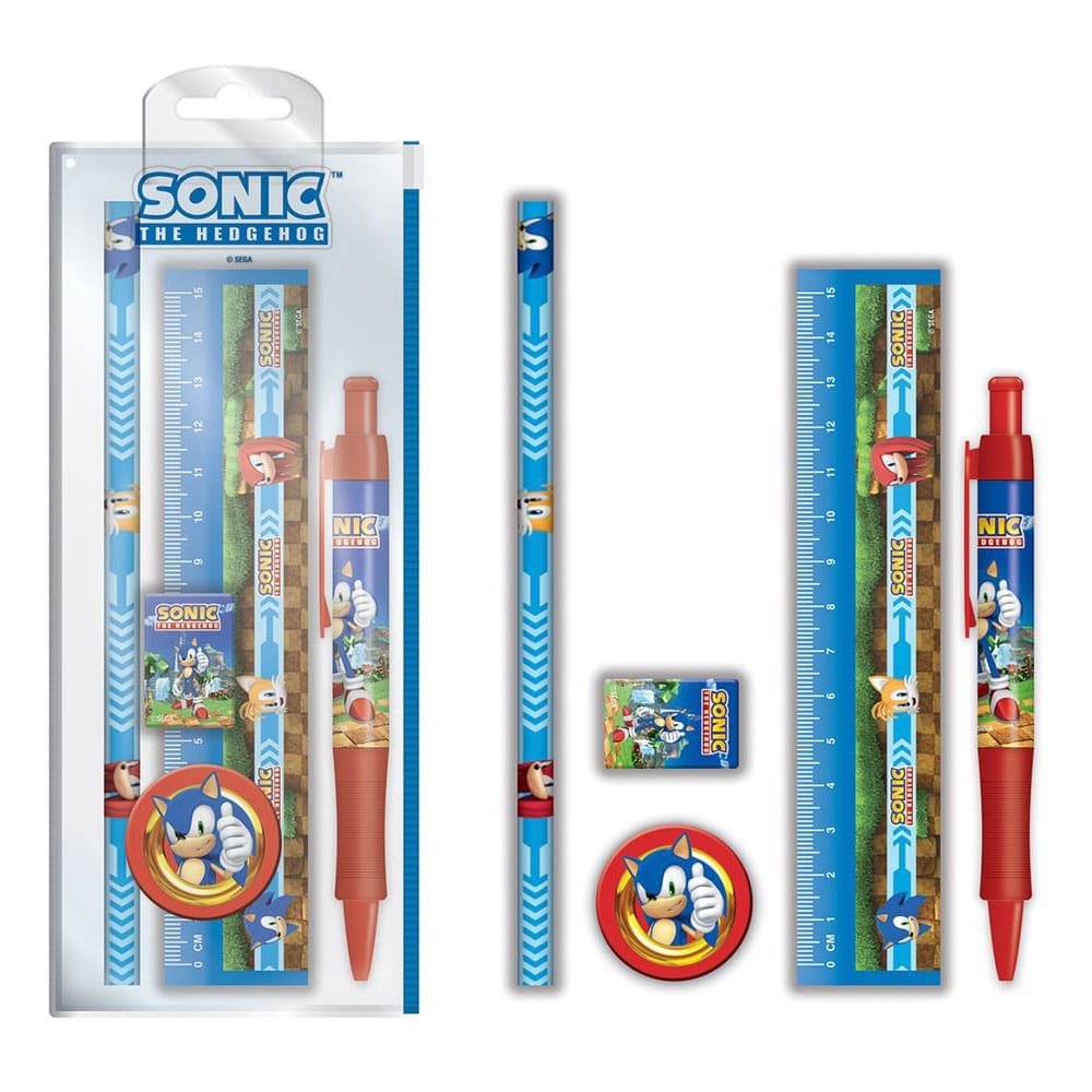 Sonic the Hedgehog - Skolesæt 5 stk