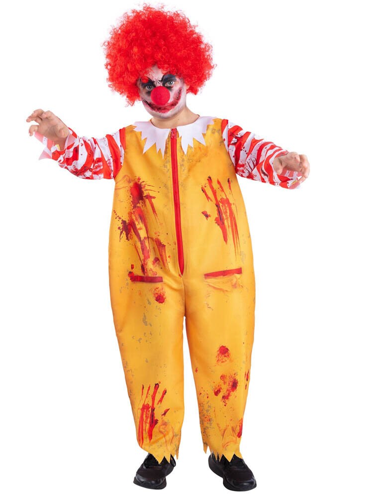 Zombie Klovn Kostume 7-9 år