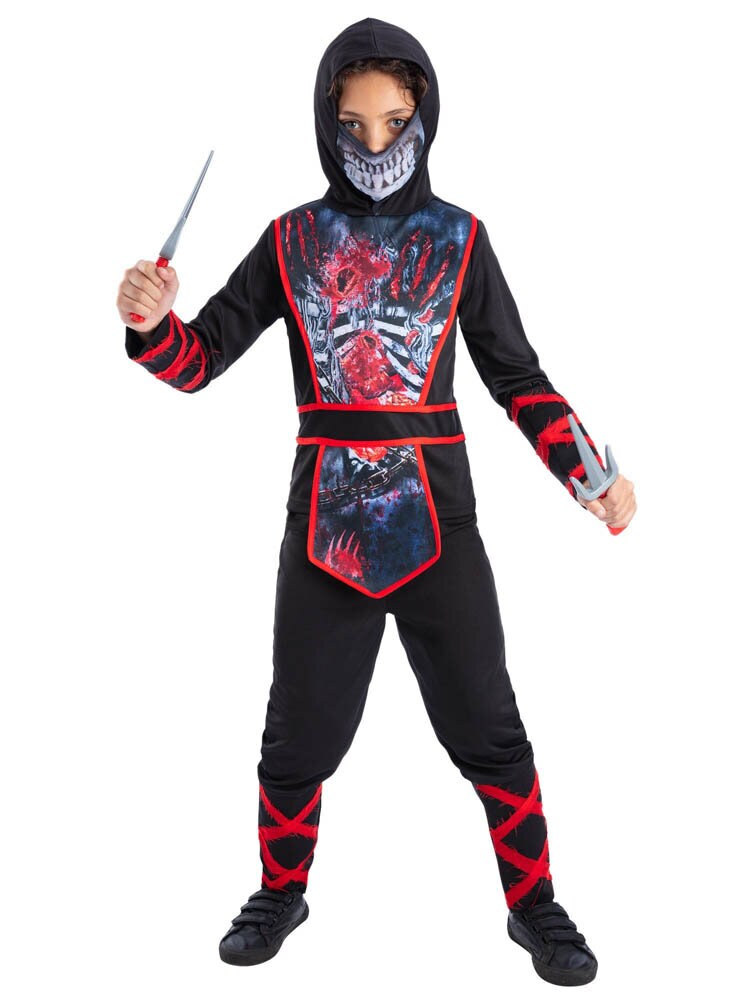 Zombie Ninja Kostume 4-6 år